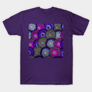 Blue Berry Raspberry Dahlias T-Shirt